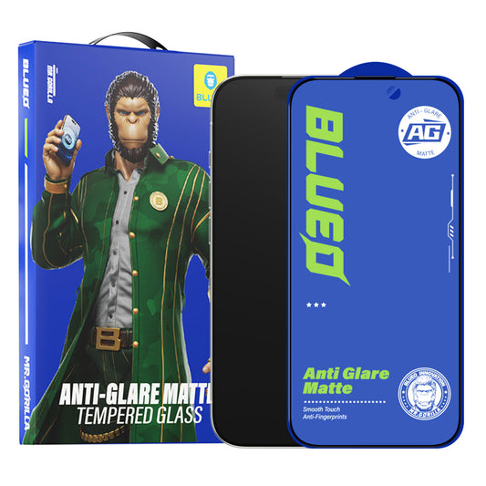 Blueo Anti-Glare Displayschutzfolie für Apple iPhone 11 Pro / XS / X, gehärtetes Glas, Vollklebung, Schwarz