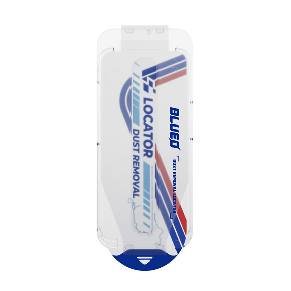 Film de protection d'écran Blueo Anti-Reflet HD Applicator Pro pour Apple iPhone 16 Pro, Verre Trempé, Collage Complet, Noir