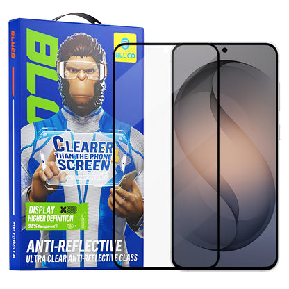 Schutzfolie Blueo Anti-Reflective HD für Samsung Galaxy S26 S942, Gehärtetes Glas, Vollverklebung, Schwarz