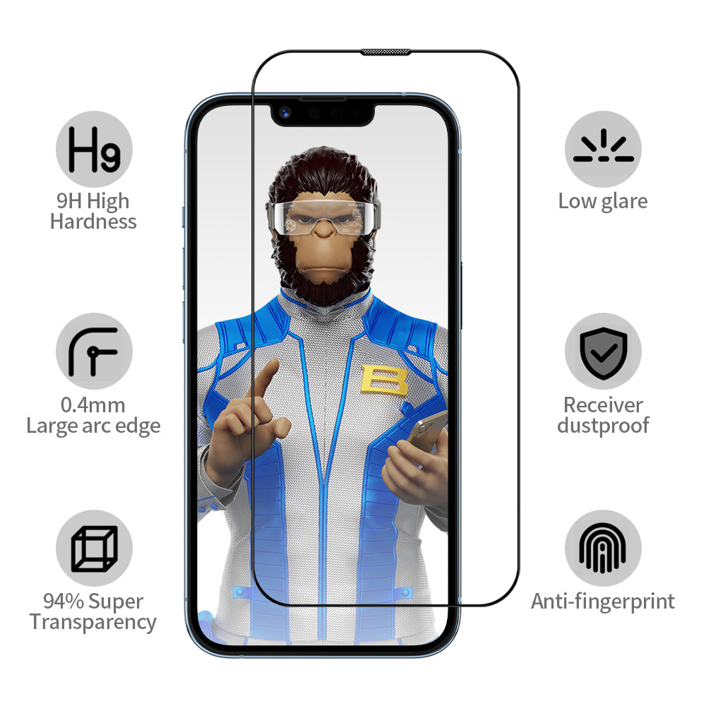 Schutzfolie Blueo Anti-Reflective HD für Samsung Galaxy S26 S942, Gehärtetes Glas, Vollverklebung, Schwarz