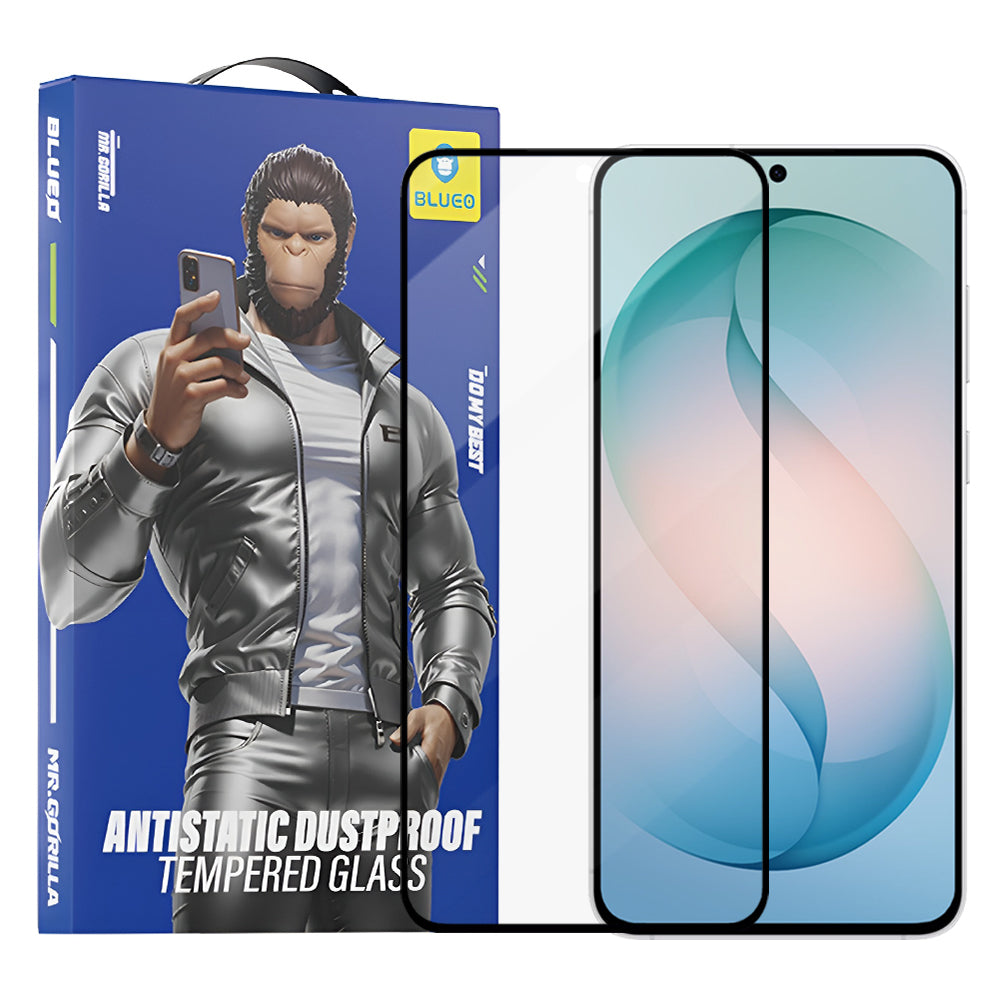 Beschermfolie Blueo Anti-Static HD voor Samsung Galaxy S26 Plus S947, Gehard Glas, Volledige Lijm, Zwart