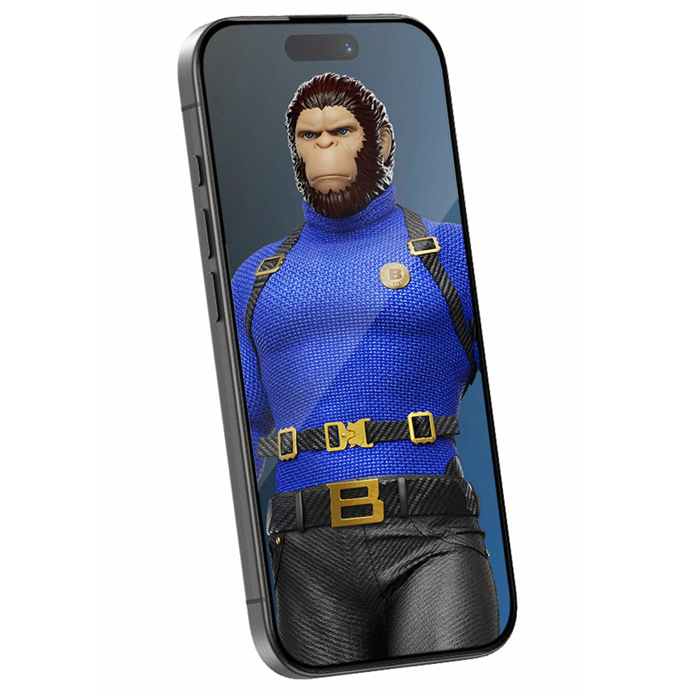 Film de protection écran Blueo Crystal Anti-Scratch Applicator pour Apple iPhone 17 Pro / 17 / 16 Pro, Verre Trempé, Full Glue, Noir