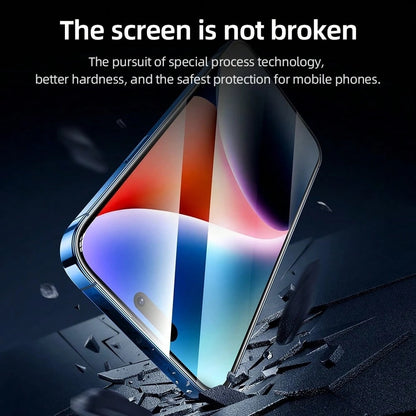 Film de protection d’écran Blueo Curved Edge AR Applicator pour Apple iPhone 18 Pro Max / 17 Pro Max, verre trempé, adhésif intégral, 3D, noir