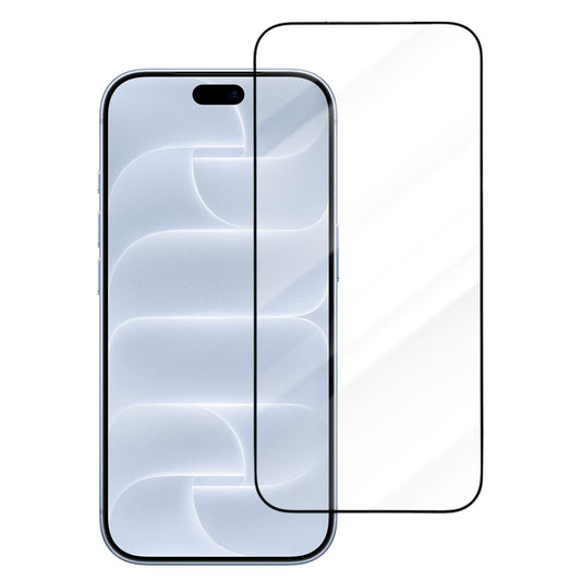 Blueo Drop Resistant Applicator Pro-schermbeschermer voor Apple iPhone 18 Pro / 17 Pro / 17 / 16 Pro, gehard glas, volledige kleeflaag, zwart