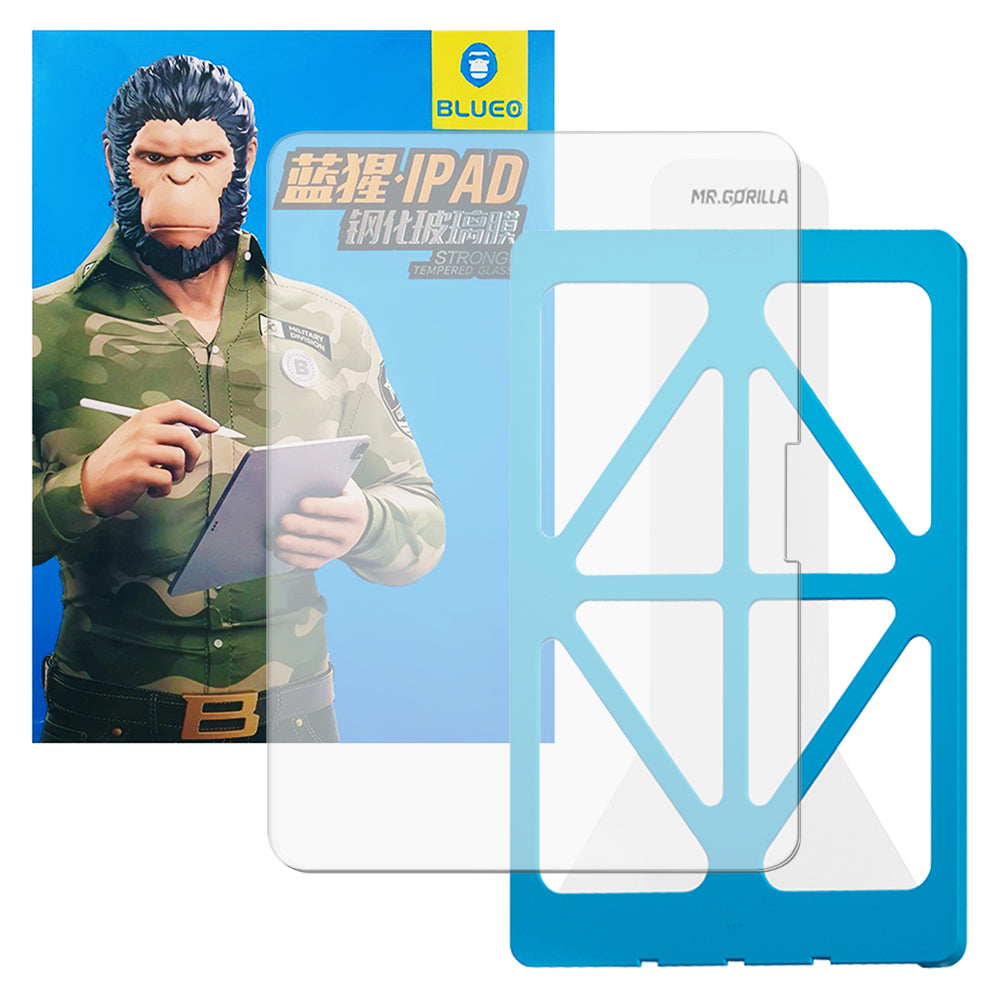 Blueo HD Applicator Pro schermbeschermfolie voor Apple iPad Pro 13 (2024), gehard glas, volledige lijm