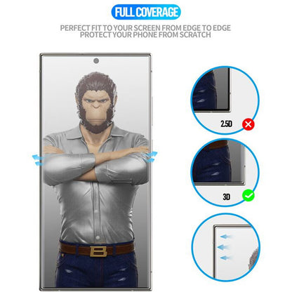 Blueo HD Displayschutzfolie für Apple iPhone 16 Pro, gehärtetes Glas, Full Glue, 3D, Schwarz