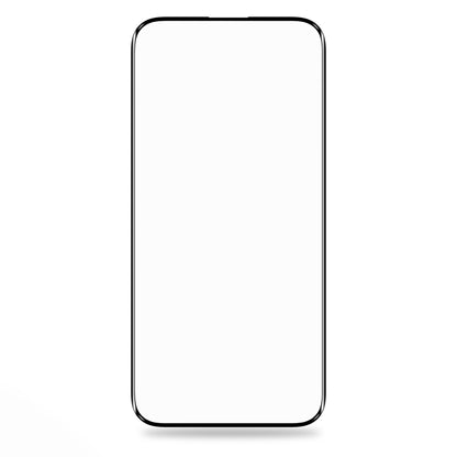 Blueo Silk HD Displayschutzfolie für Apple iPhone 15 Pro Max, gehärtetes Glas, Full Glue, 5er-Set, 2,5D, Schwarz