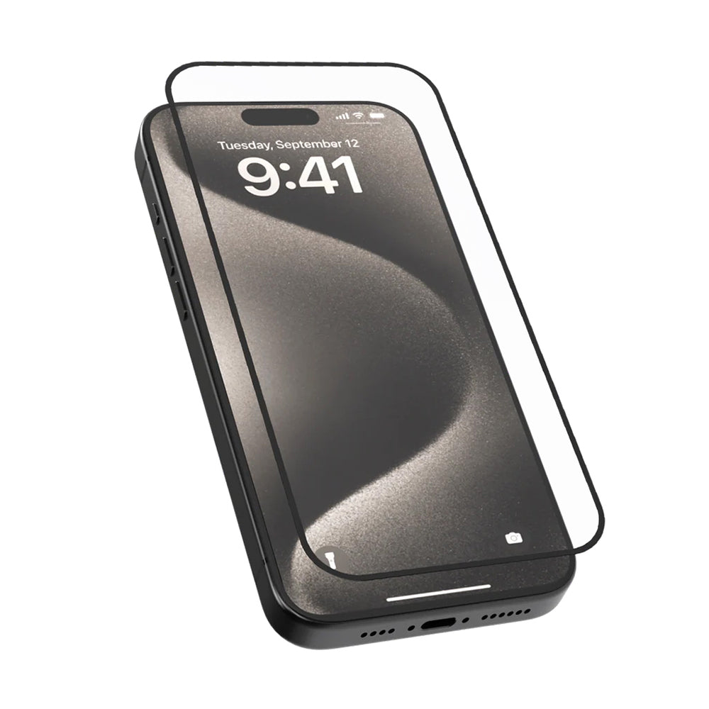 Blueo Silk HD Displayschutzfolie für Apple iPhone X, gehärtetes Glas, Full Glue, 5er-Set, 2,5D, Schwarz