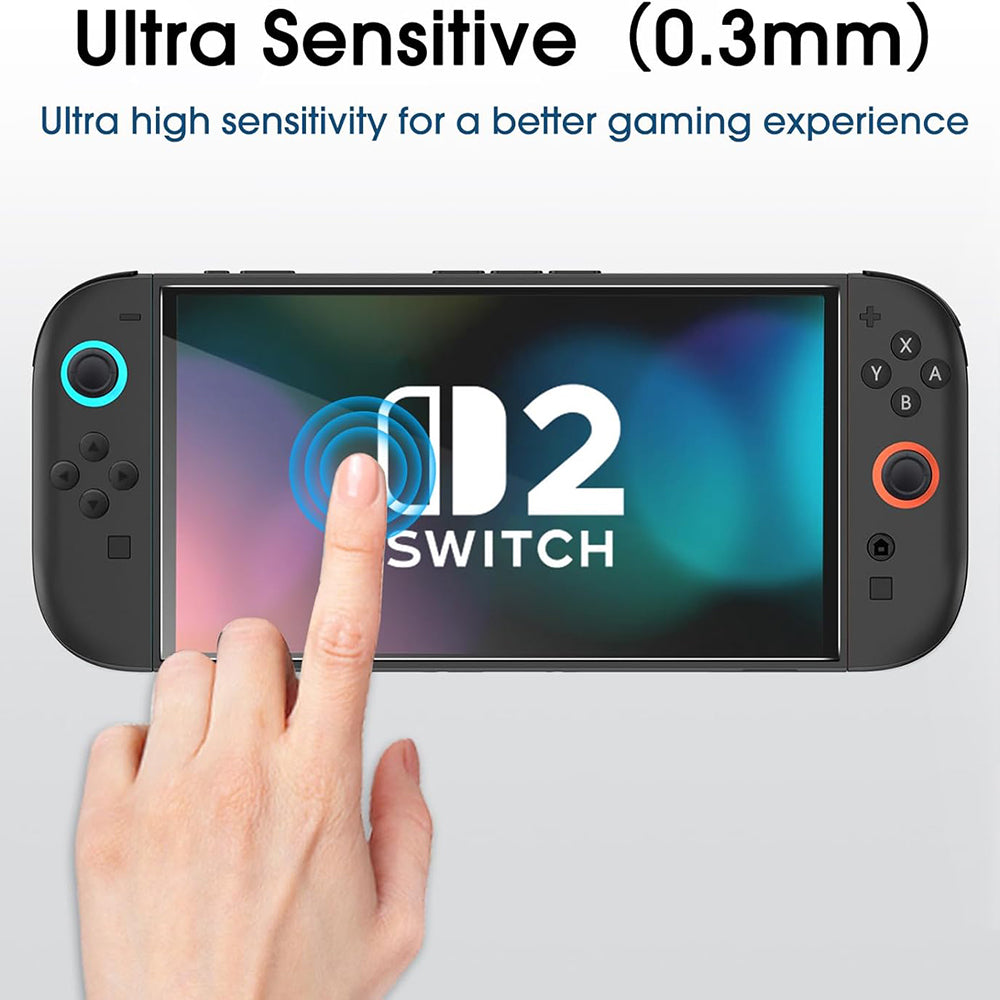 Techsuit SwitchAura Screen Protector Applicator voor Nintendo Switch 2, Gehard Glas, Set van 2 stuks