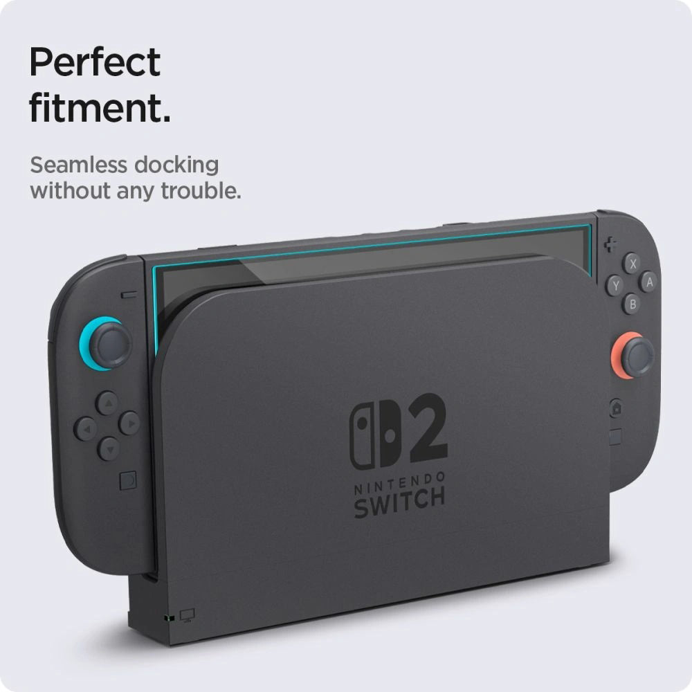Techsuit SwitchAura Screen Protector Applicator voor Nintendo Switch 2, Gehard Glas, Set van 2 stuks