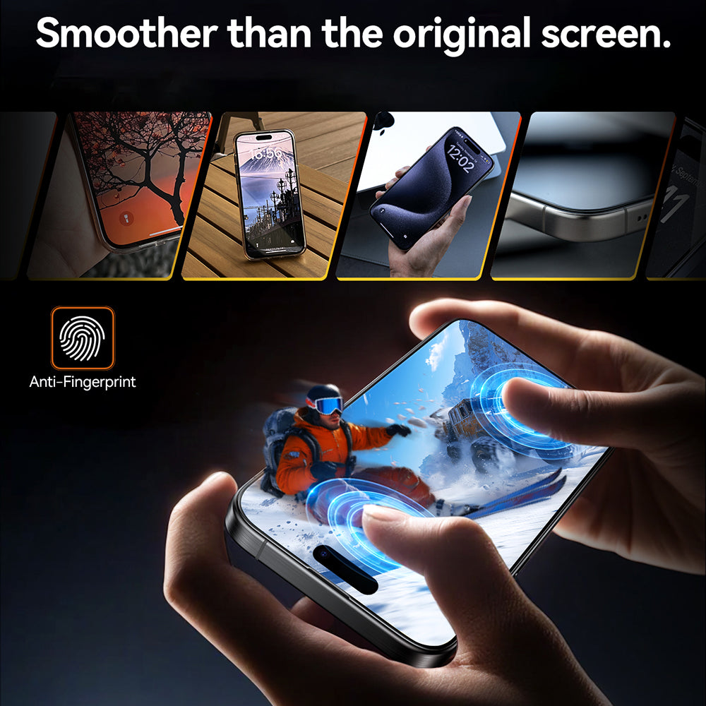 Film de protection d'écran Torras GlassGo Install Master pour Apple iPhone 17 Pro Max, Verre Trempé, Full Glue