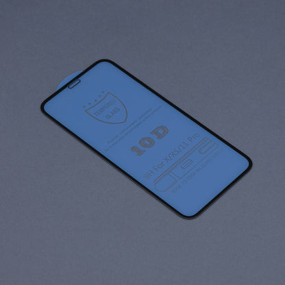 DUX DUCIS Displayschutzfolie für Apple iPhone 11 Pro / XS / X, gehärtetes Glas, Edge Glue, Schwarz