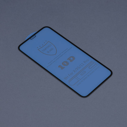 DUX DUCIS schermbeschermfolie voor Apple iPhone 11 Pro / XS / X, gehard glas, Edge Glue, zwart