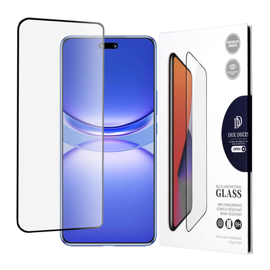 DUX DUCIS schermbeschermfolie voor Huawei nova 12 Pro, gehard glas, Edge Glue, zwart