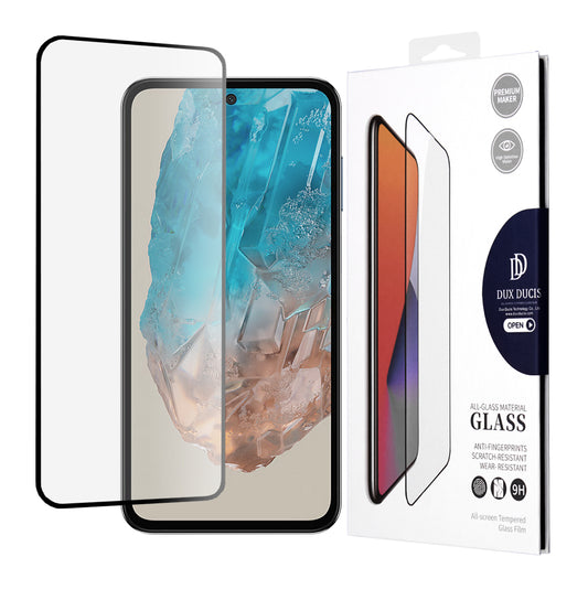 DUX DUCIS schermbeschermfolie voor Samsung Galaxy M35, gehard glas, Edge Glue, zwart