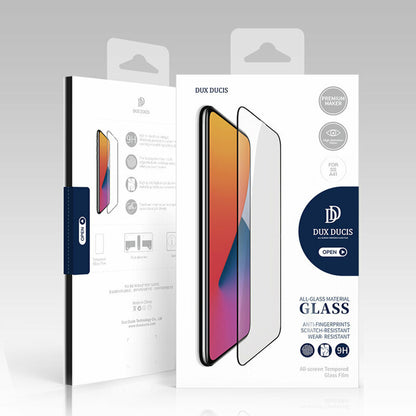 DUX DUCIS Screen Protector for Samsung Galaxy M35, Tempered Glass, Edge Glue, Black