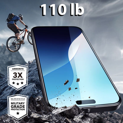 ESR Armorite Screen Protector for Apple iPhone 16 Plus / 15 Plus, Tempered Glass, Full Glue, Black