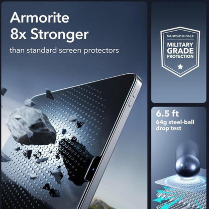 ESR Armorite UltraFit Displayschutzfolie für Apple iPad Air 11 (2026) / Air 11 (2025), gehärtetes Glas, Full Glue, 2er-Set