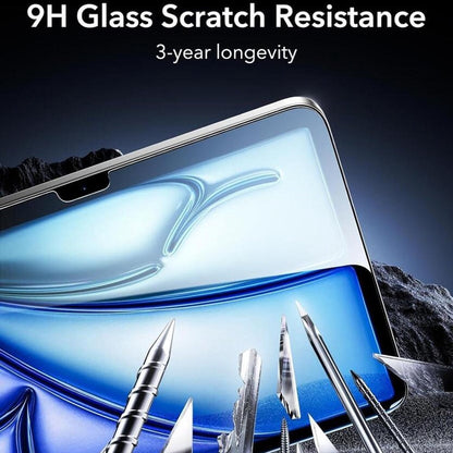 ESR Armorite UltraFit Displayschutzfolie für Apple iPad Air 11 (2026) / Air 11 (2025), gehärtetes Glas, Full Glue, 2er-Set