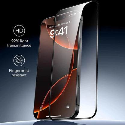 Beschermfolie ESR Armorite UltraFit voor Apple iPhone 17 Pro Max, Gehard Glas, Volledige Lijm, Set van 3 Stuks