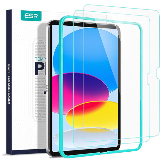 Schermbeveiligingsfolie ESR voor Apple iPad (2025) / (2022), Gehard Glas, Volledige Lijm, Set van 2 Stuks
