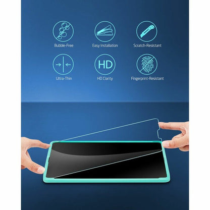 Schutzfolie ESR Bildschirm für Apple iPad Air (2022) / Pro 11 (2021) / Air (2020), Gehärtetes Glas, Vollverklebung, Set 2 Stück