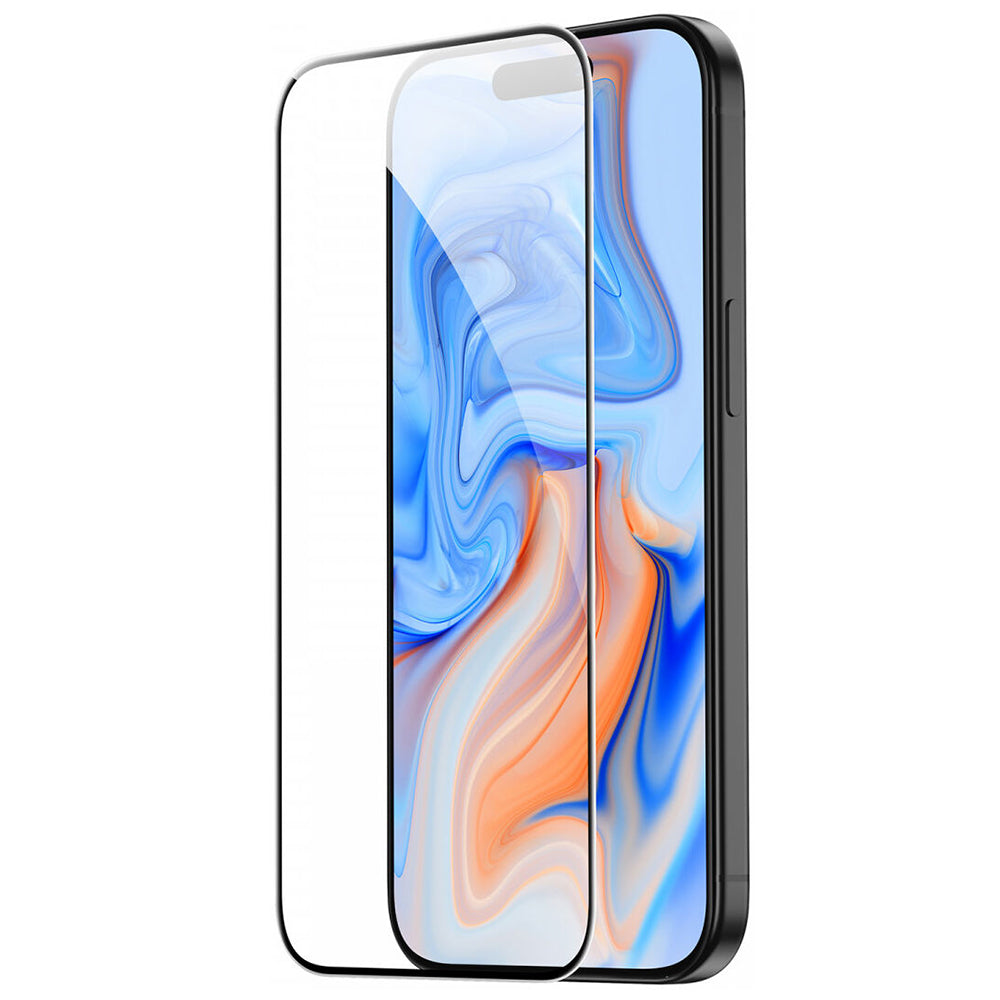 ESR Screen Protector for Apple iPhone 15, Tempered Glass, Full Glue, Black