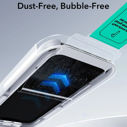Film de protection écran ESR UltraFit pour Apple iPhone 17 Pro Max, Verre Trempé, Full Glue, Set de 3 pièces