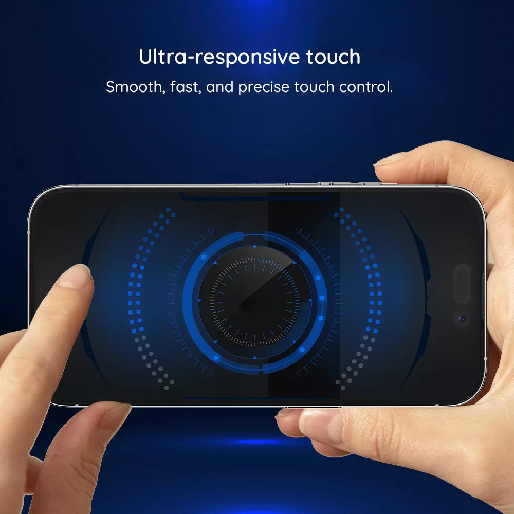Blueo HD Außenschutzfolie für Samsung Galaxy Z Fold8 F976, gehärtetes Glas, Full Glue, 2.5D, Schwarz