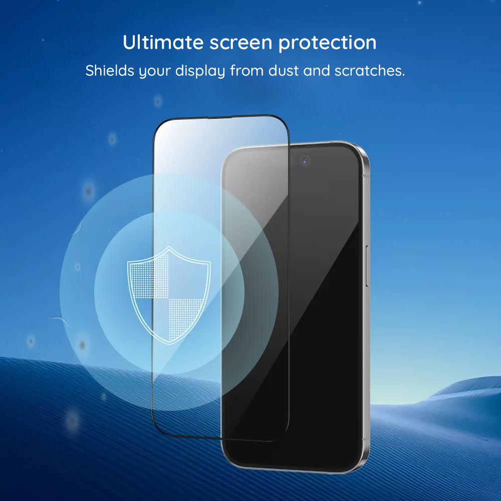 Blueo HD Außenschutzfolie für Samsung Galaxy Z Fold8 Ultra F971 / Z Fold7 F966, gehärtetes Glas, Vollkleber, 2,5D, Schwarz