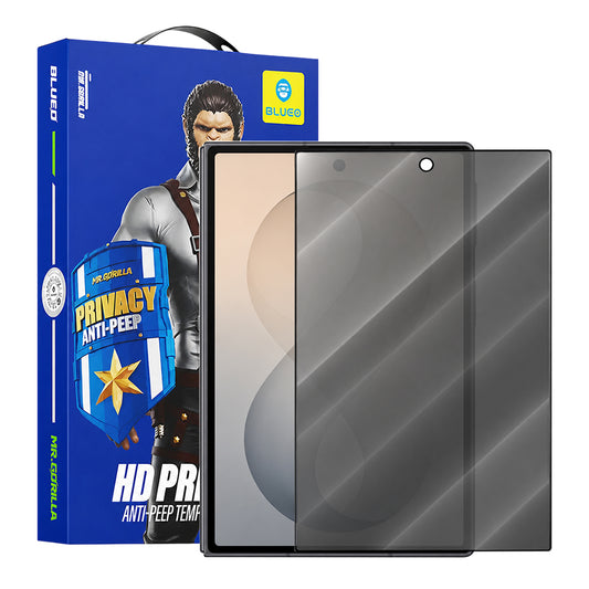 Blueo Anti-Peep Privacy Displayschutzfolie für Samsung Galaxy Z Fold8 F971, gehärtetes Glas, Vollkleber