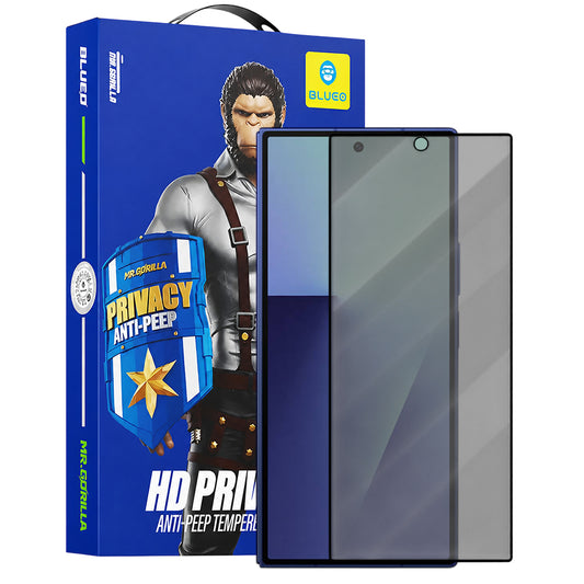 Film de protection écran extérieur Privacy Blueo Anti-Peep pour Samsung Galaxy Z Fold8 Ultra F976 / Z Fold7 F966, Verre trempé, Collage complet