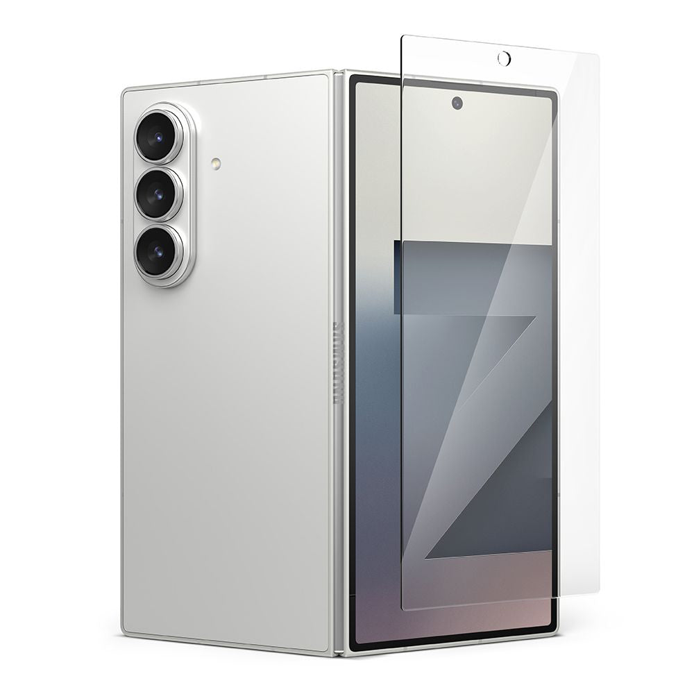 Beschermfolie Buitenscherm Ringke Easy Slide voor Samsung Galaxy Z Fold7 F966, Gehard Glas, Volledige Lijm, Set van 2 stuks