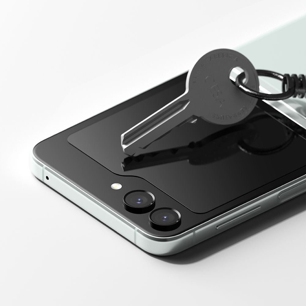 Beschermfolie Ringke Buitenscherm voor Samsung Galaxy Z Flip5 F731, Gehard Glas, Volledige Lijm, Set van 2 stuks