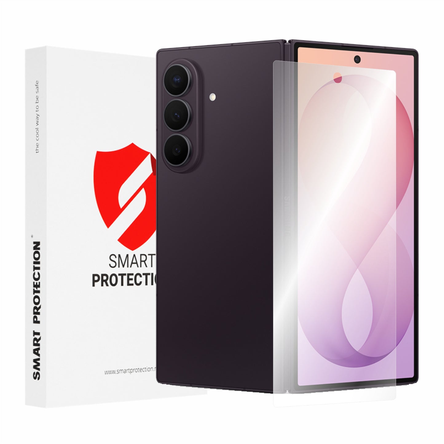 Smart Protection Premium Classic Buiten Scherm Beschermfolie voor Samsung Galaxy Z Fold8 Ultra F976, Plastic, Set van 2 stuks