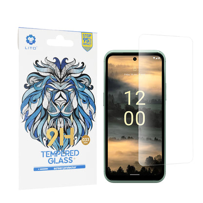 Lito Classic Displayschutzfolie für Nokia XR21, gehärtetes Glas, Full Glue, 2.5D