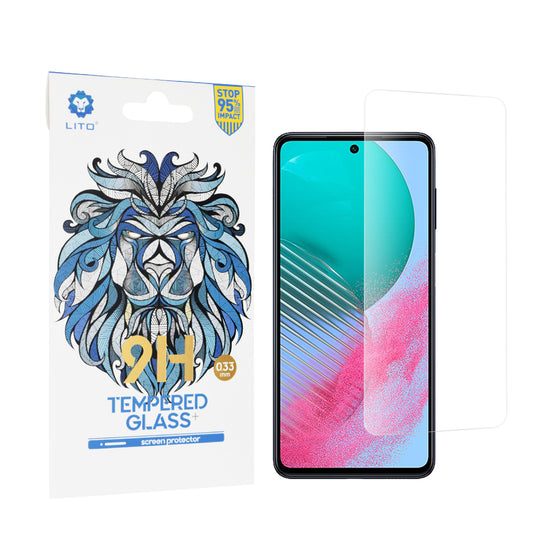 Lito Classic schermbeschermfolie voor Samsung Galaxy M54, gehard glas, full glue, 2.5D