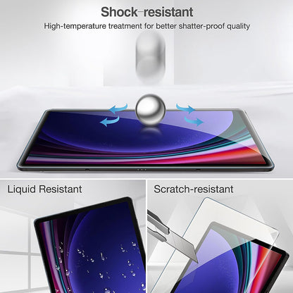 Lito Classic Displayschutzfolie für Samsung Galaxy Tab S10+ / Tab S9 FE+ / Tab S9+, Sicherheitsglas, Full Glue, 2.5D