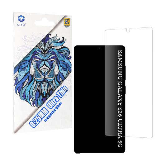 Displayschutzfolie Lito Classic Ultra Thin für Samsung Galaxy S26 Ultra, Gehärtetes Glas, Vollverklebung, 2.5D