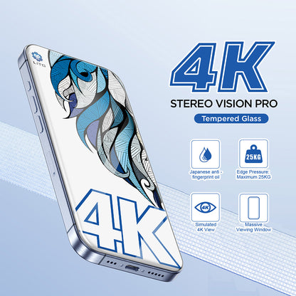 Beschermfolie Lito D+ Max 4K voor Apple iPhone 17 Air, Gehard Glas, Volledige Lijm, Zwart