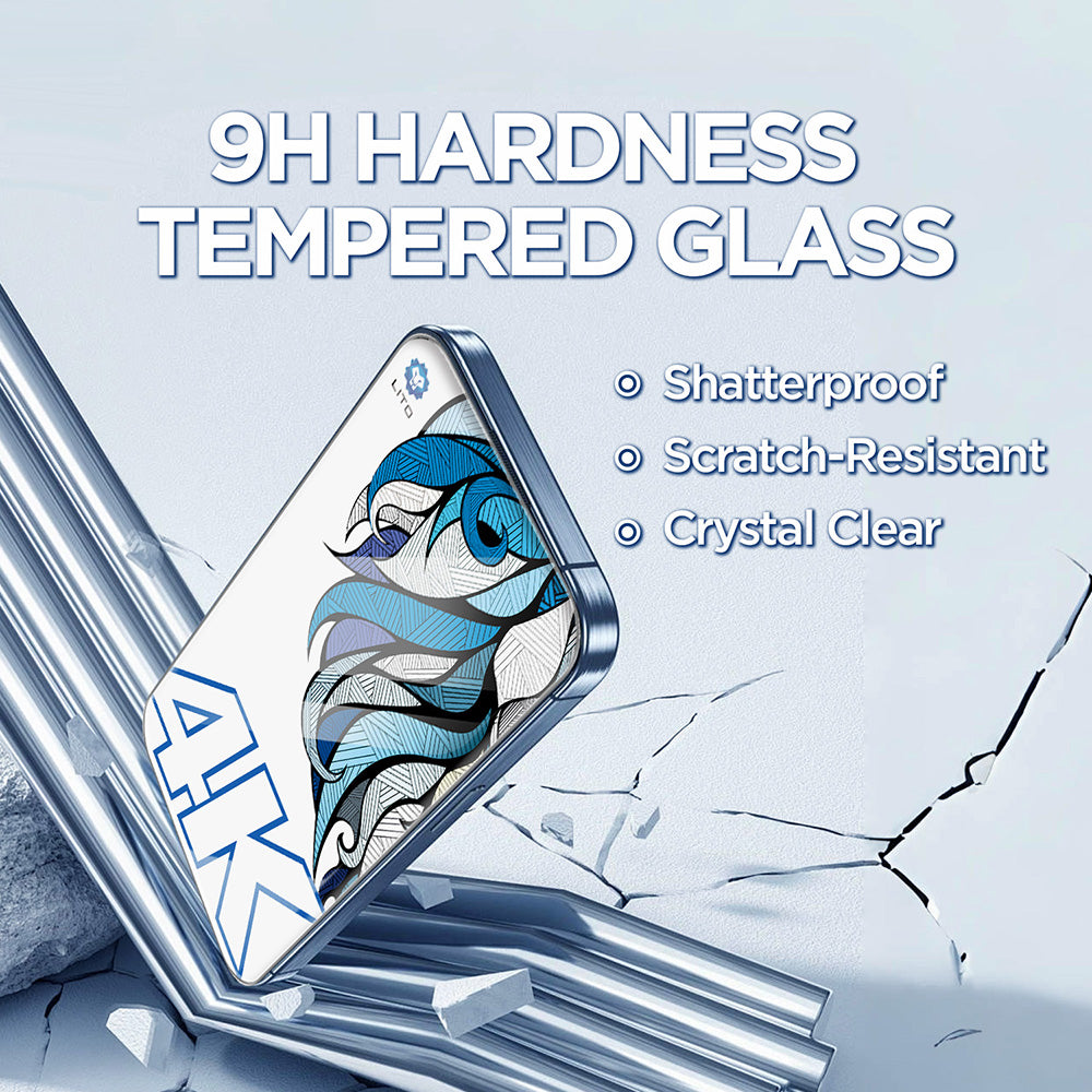 Beschermfolie Lito D+ Max 4K voor Apple iPhone 17 Air, Gehard Glas, Volledige Lijm, Zwart