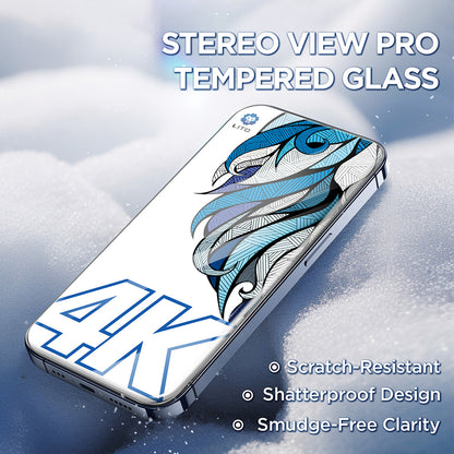 Beschermfolie Lito D+ Max 4K voor Apple iPhone 17 Air, Gehard Glas, Volledige Lijm, Zwart