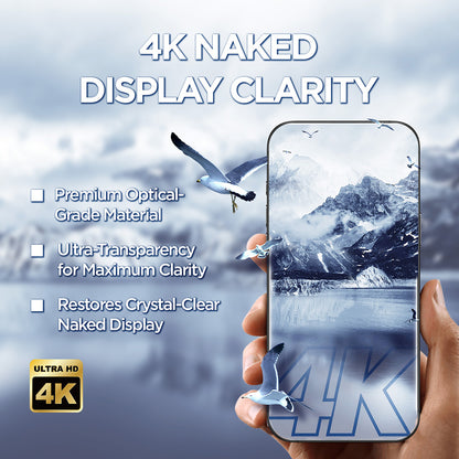Beschermfolie Lito D+ Max 4K voor Apple iPhone 17 Air, Gehard Glas, Volledige Lijm, Zwart