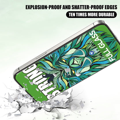 Lito D+ Max Strong Buitenste Scherm Beschermfolie voor Apple iPhone Duo, Gehard Glas, Volledige Lijm, Zwart