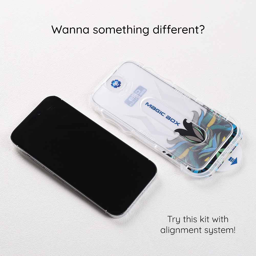 Beschermfolie voor scherm Lito Magic Glass Box D+ Tools voor Apple iPhone 16, Gehard glas, Volledige lijm