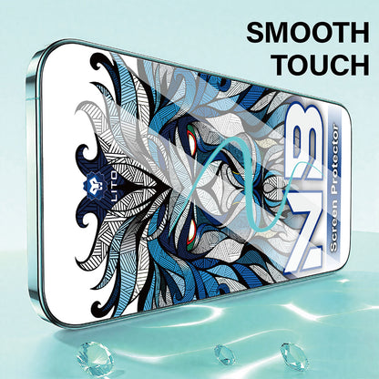Beschermfolie Lito NB Scherm voor Apple iPhone 17 Pro, Gehard Glas, Volledige Lijm, Zwart