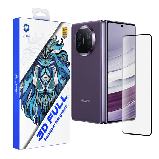 Lito schermbeschermfolie voor Huawei Mate X5, gehard glas, volledige lijm, 3D, zwart