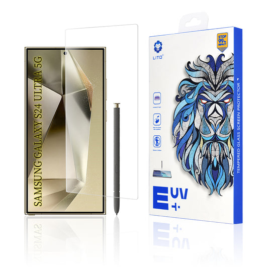 Lito schermbeschermfolie voor Samsung Galaxy S24 Ultra S928, gehard glas, UV-lijm, 3D