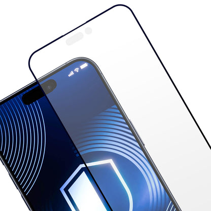 Matte schermbeschermfolie 3MK HardGlass Max voor Apple iPhone 17 Pro Max, Gehard Glas, Volledige Lijm, Zwart