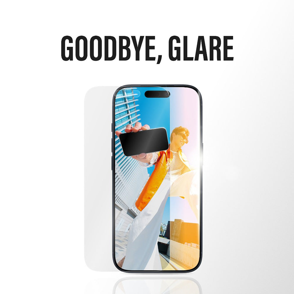 Matte PanzerGlass Armor EasyAligner schermbeschermfolie voor Apple iPhone 17 Air, Gehard Glas, Volledige Lijm